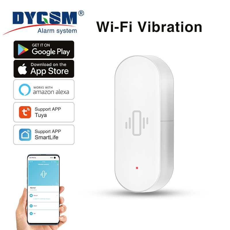 Home Assistant Tuya - Tuya WiFi-Vibrationssensor, empfindliche Erkennung, intelligente Warnungen,