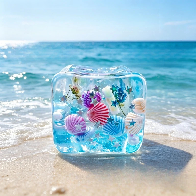 Shelly - Ozean-Stil Eingebettete Muschel Langsam Aufsteigendes Squishy-Spielzeug