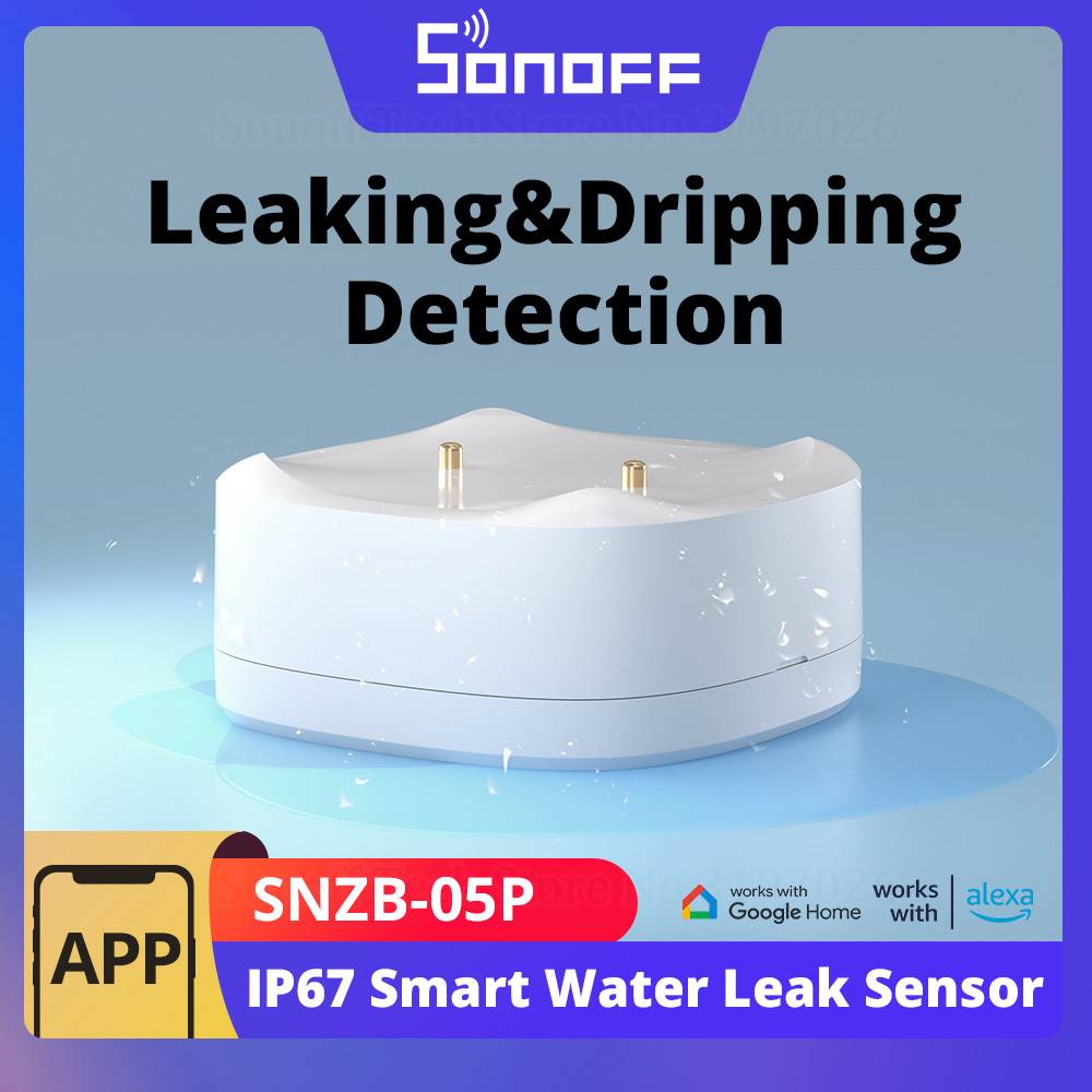 Sonoff Basic - SONOFF SNZB-05P Zigbee Smart Wasserlecksensor Leck-