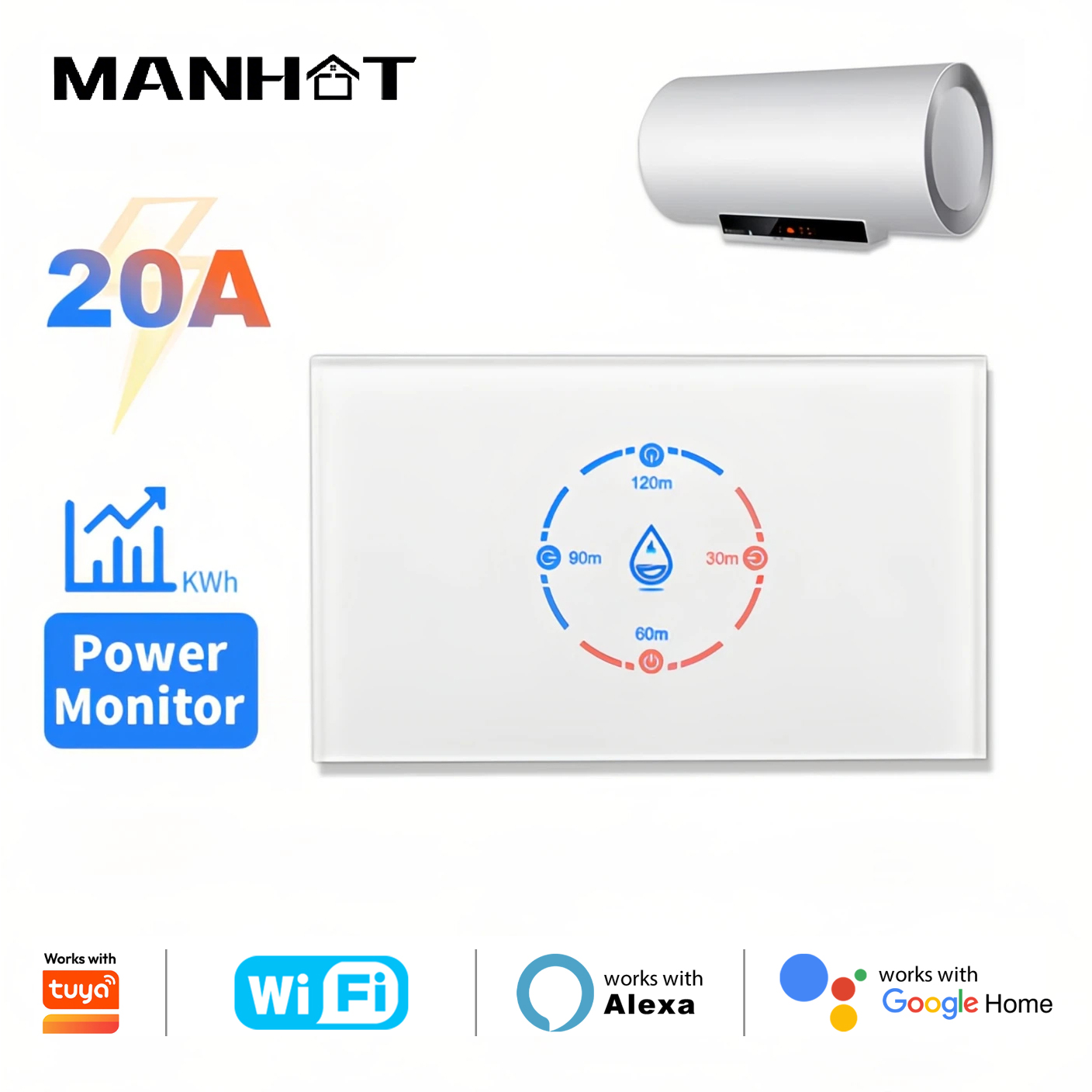 Sonoff Basic - Intelligenter WLAN-Boilerschalter mit Energieüberwachung 4400W Smart-Warmwasserschalter