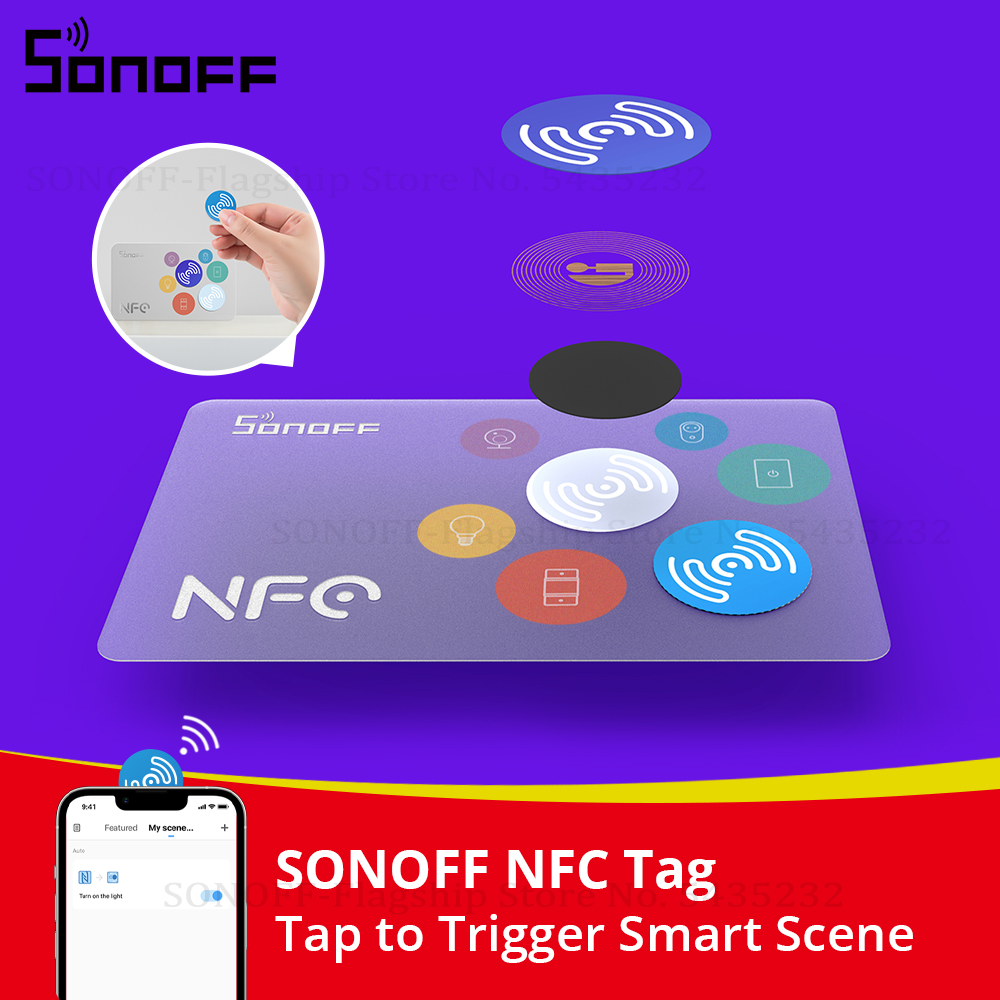 Sonoff - SONOFF NFC-Tag Ntag215 Aufkleber 13,56MHz Universelles