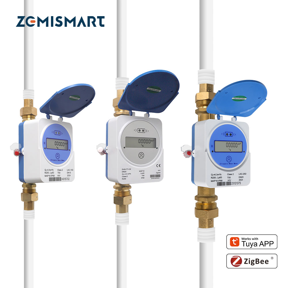 Home Assistant Tuya - Zemismart Zigbee Smart Ultraschall-Wasserzähler Kompatibel mit