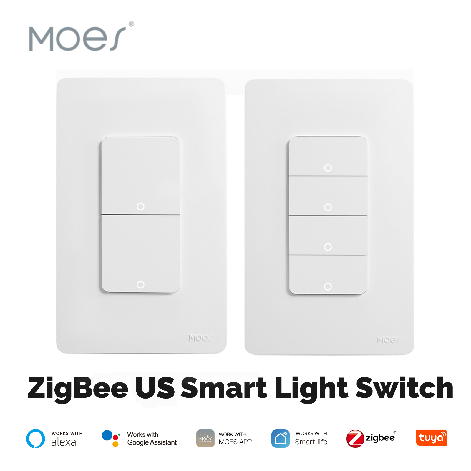 Sonoff Basic - MOES Tuya ZigBee Smart Lichtschalter US
