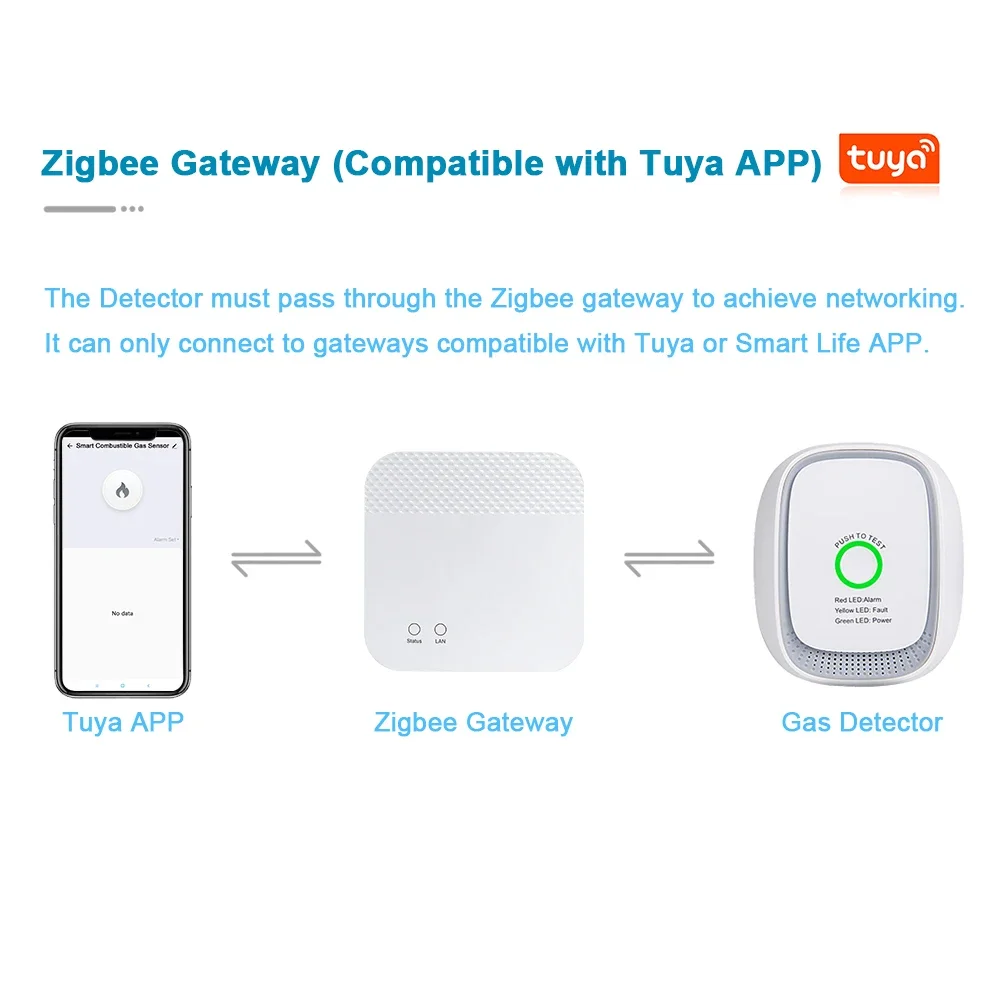 HEIMAN Zigbee Tuya Brennbarer  – Tuya Smart Bewertung und Preis