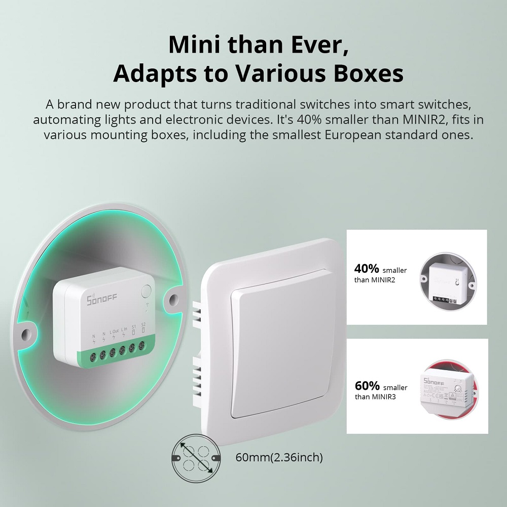 SONOFF MINIR4M Mini WiFi Matte – Sonoff Bewertung und Preis