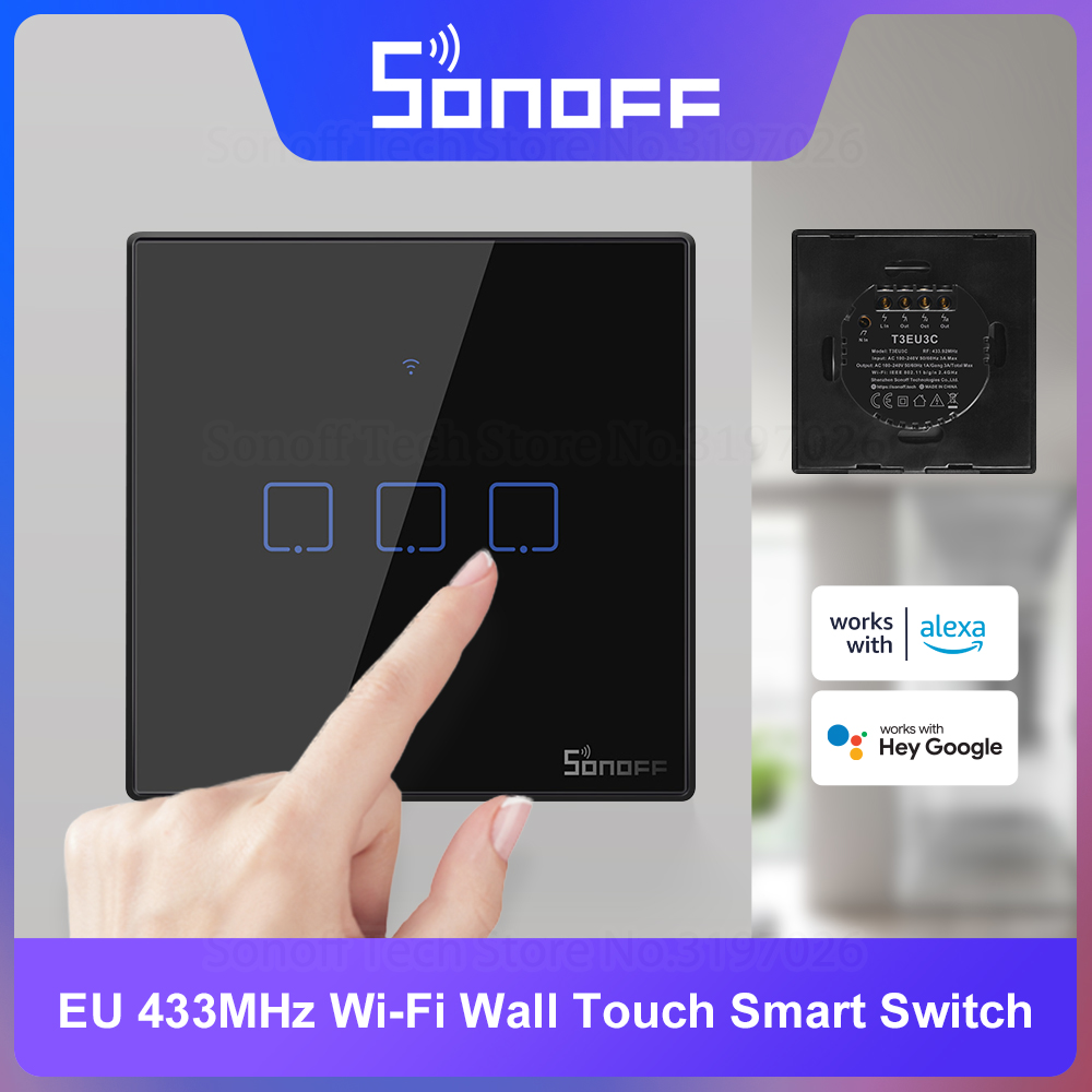 SONOFF T3EU Schwarz WiFi Smart – Sonoff Basic Bewertung und Preis