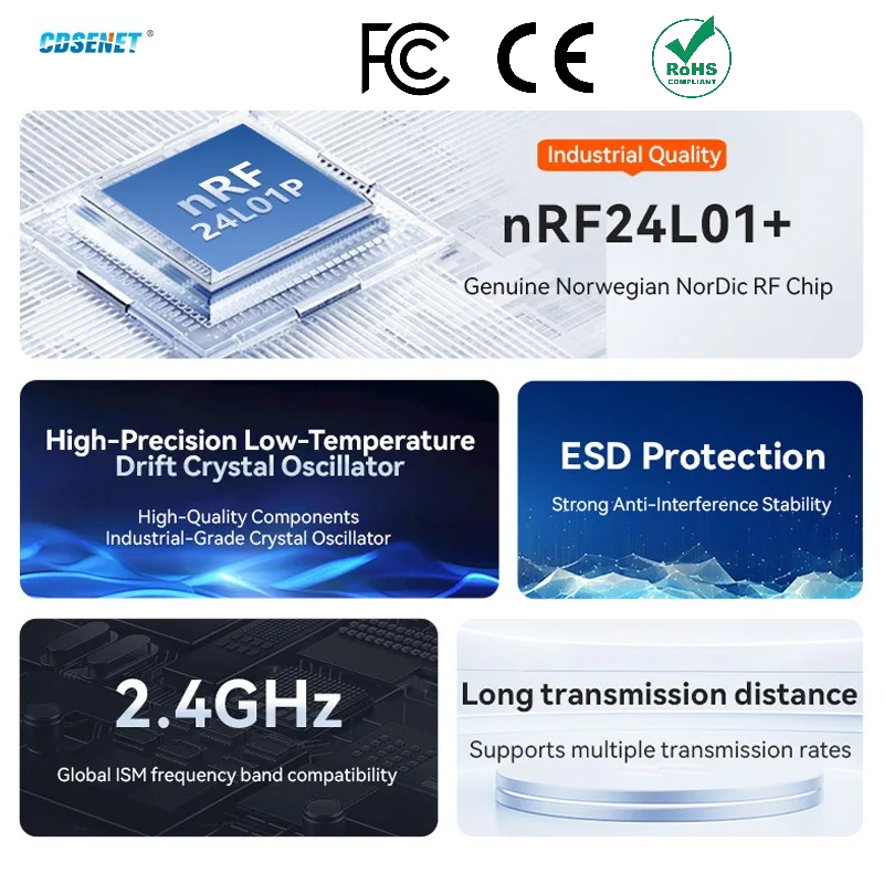 2 Stück nRF24L01+ PA LNA 2,4GH – Smart Home Module Iot Bewertung und Preis