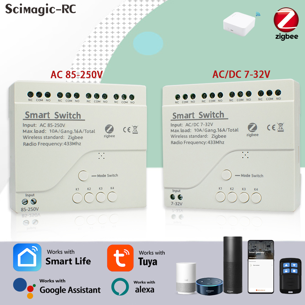 4CH Zigbee Tuya Smart Home Rel – Smart Relay Tuya Bewertung und Preis