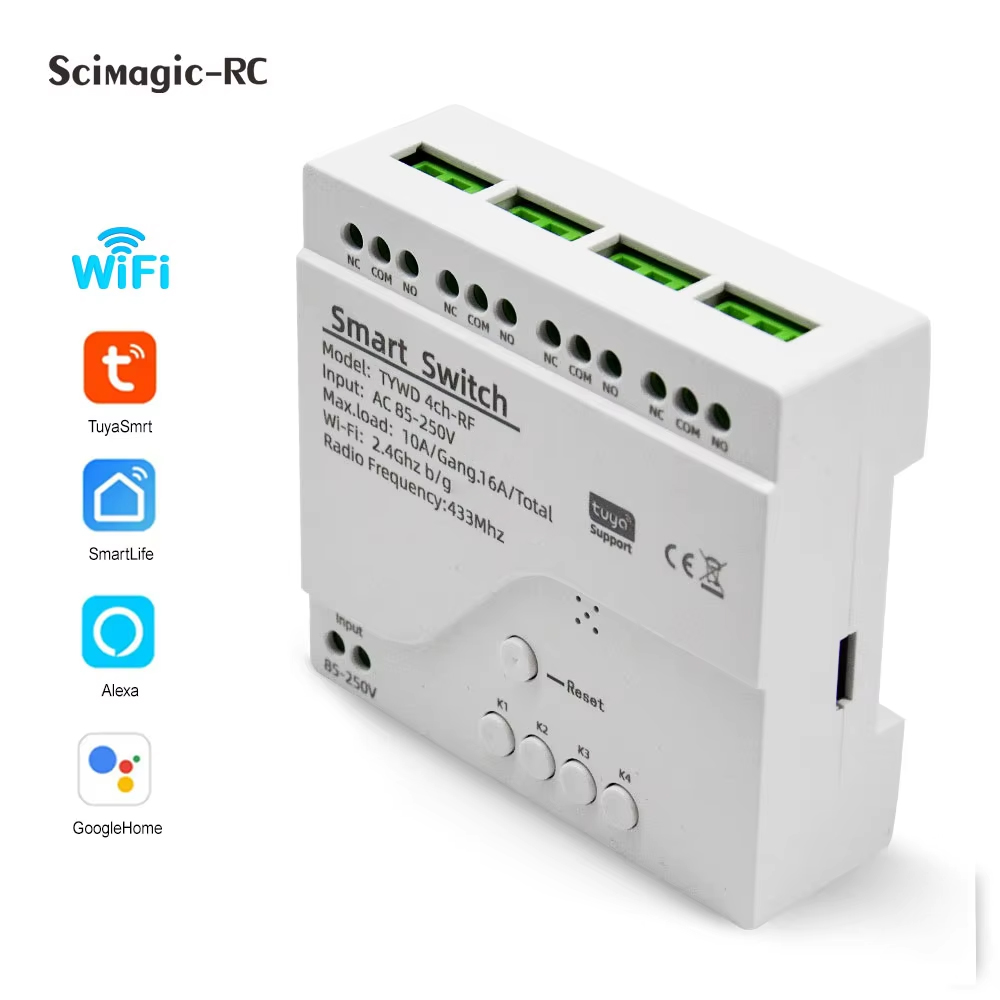 Smart Tuya Schalter 4CH Relais – Tuya 4 Channel Bewertung und Preis