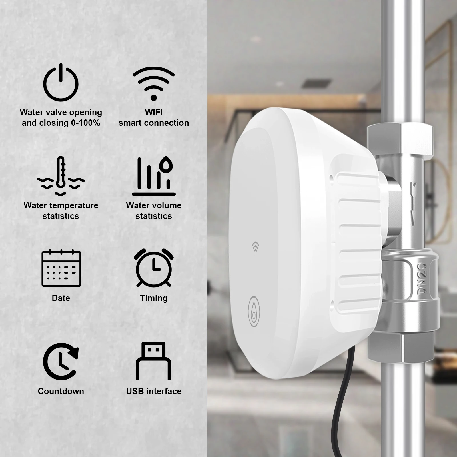 Wasserventil mit WLAN-Smart-St – Home Assistant Tuya Bewertung und Preis