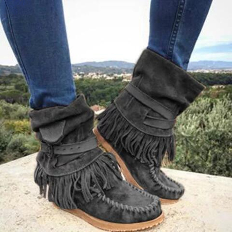 Retro-Quasten-Damenstiefel mit – Tasmota Bewertung und Preis