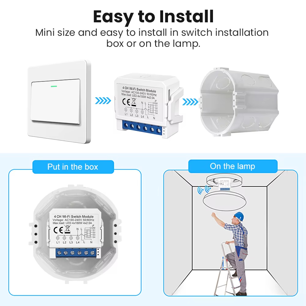 WSM16 Tuya WiFi Smart Switch M – Tuya 4 Channel Bewertung und Preis