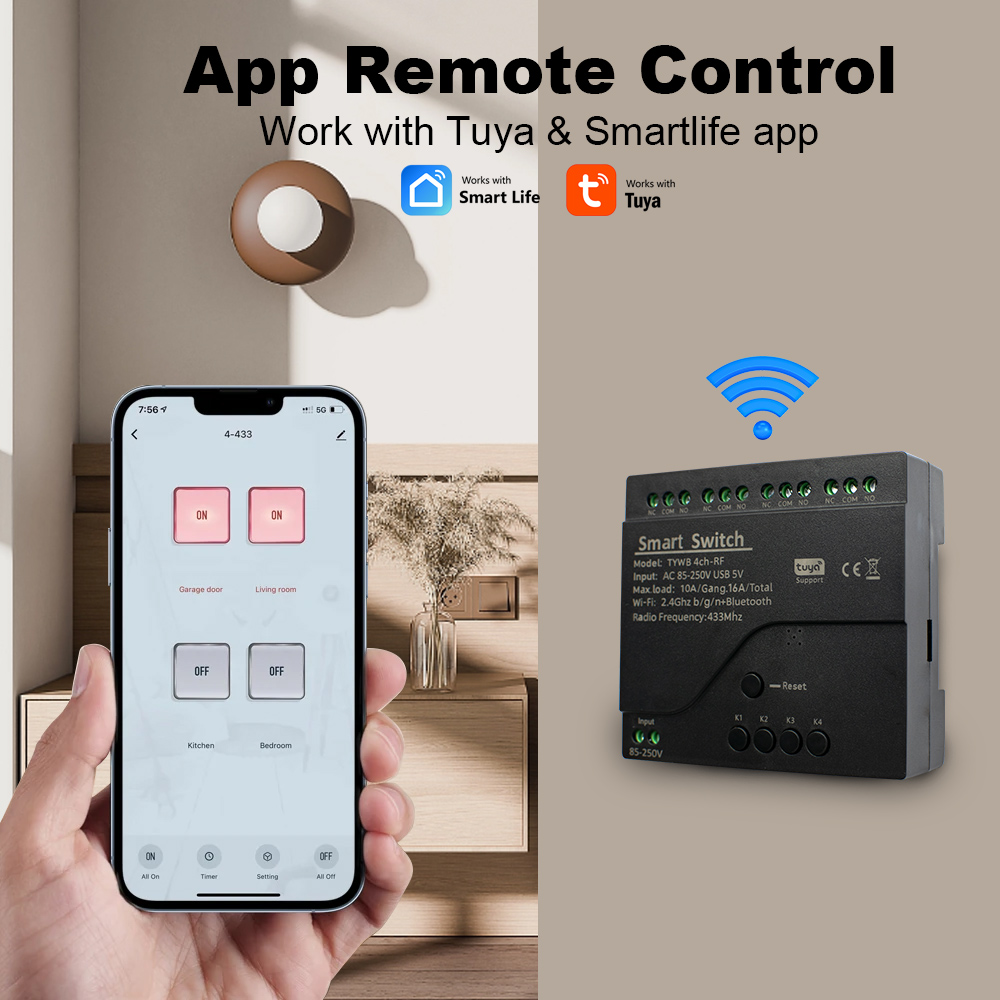 4CH Tuya Smart Wifi Schalter M – Tuya 4 Channel Bewertung und Preis