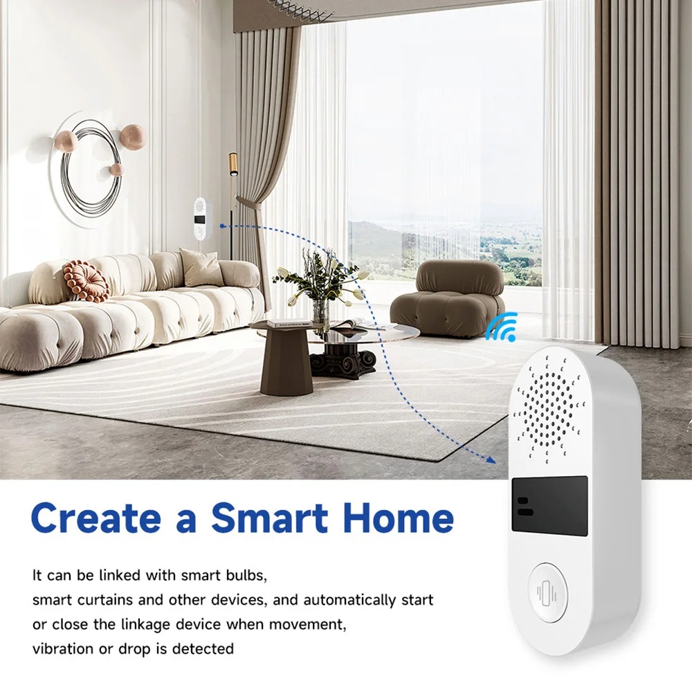 Tuya WiFi-Vibrationssensor – 1 – Home Assistant Tuya Bewertung und Preis