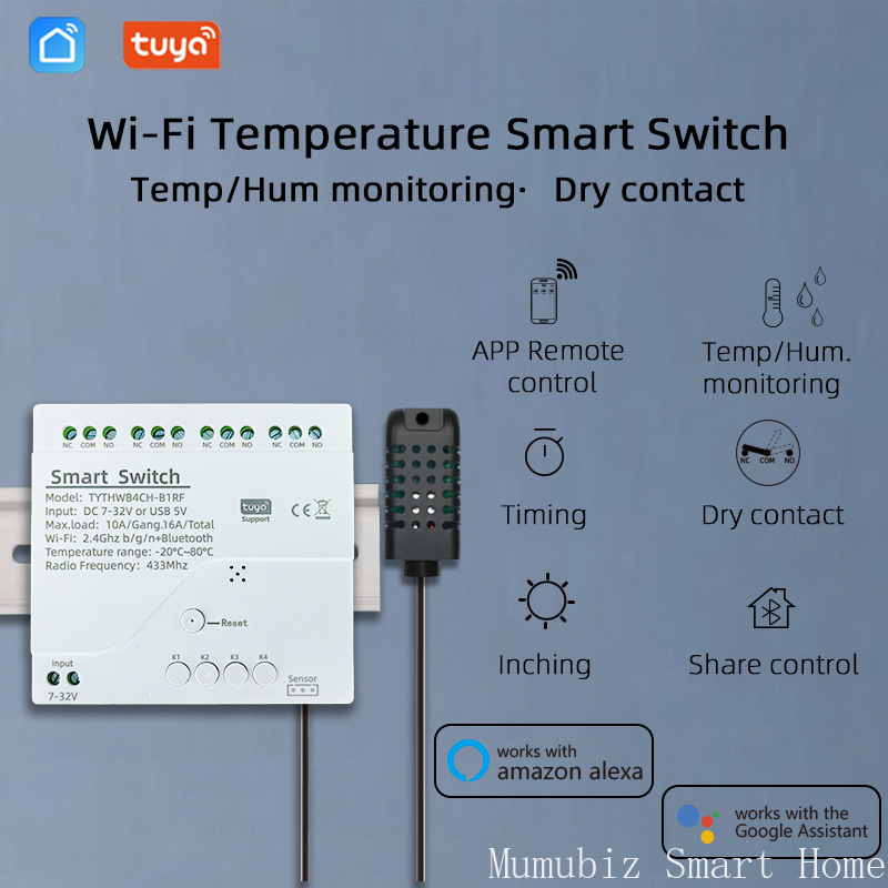 Tuya Smart 7-32V WiFi 4-Kanal- – Tuya 4 Channel Bewertung und Preis