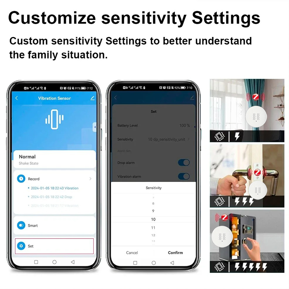 Tuya ZigBee Smart Vibrations-  – Home Assistant Tuya Bewertung und Preis