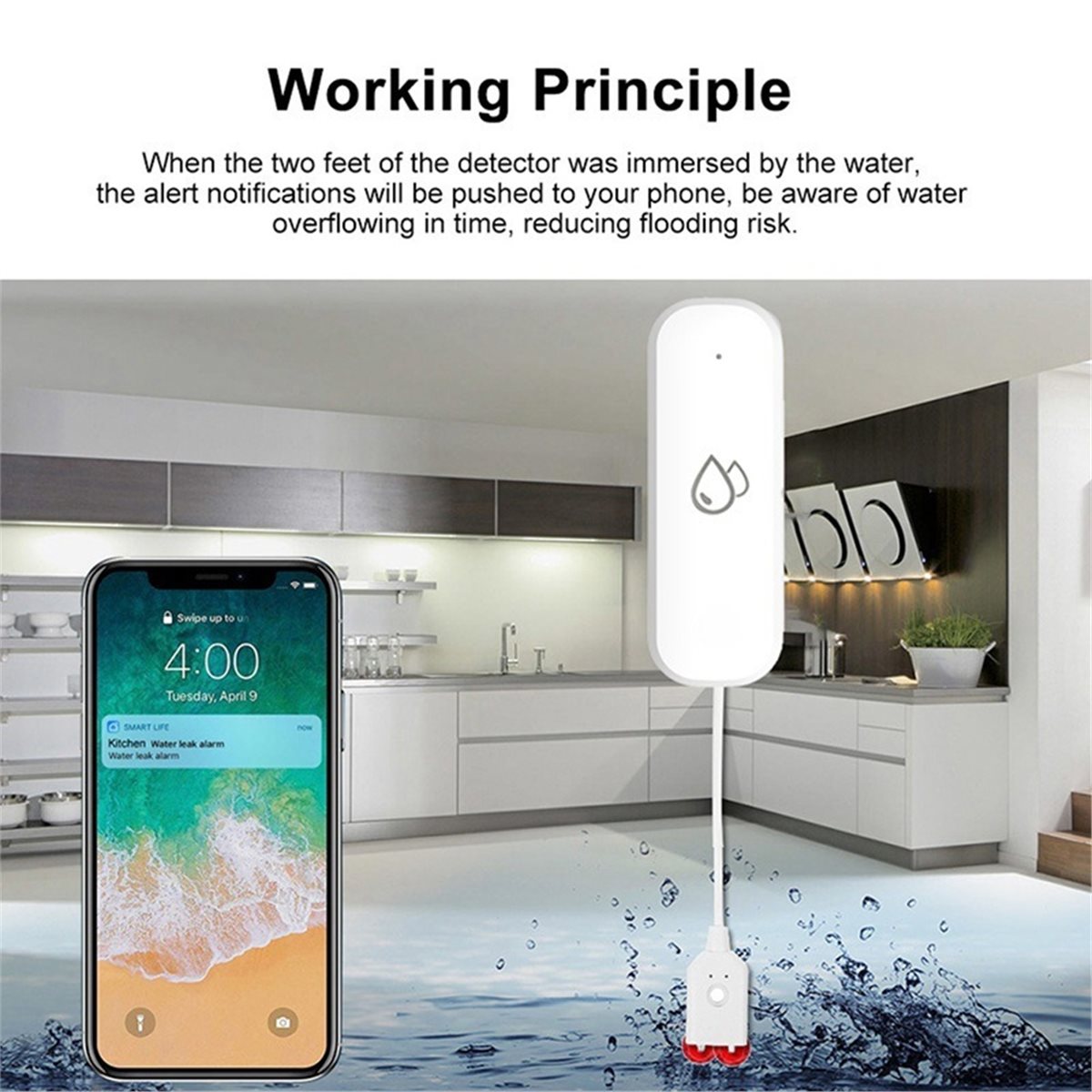 Kompatibler ZigBee Wasserleck- – Tuya Smart Bewertung und Preis